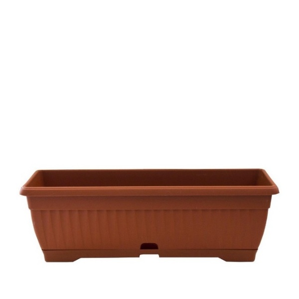 б15741 Сандък за цветя ребро теракота