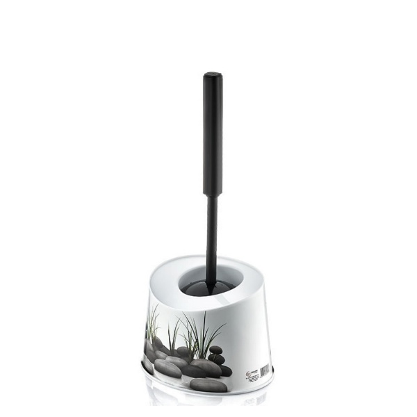 и101077 3 Четка за тоалетна с поставка овал - Камъни