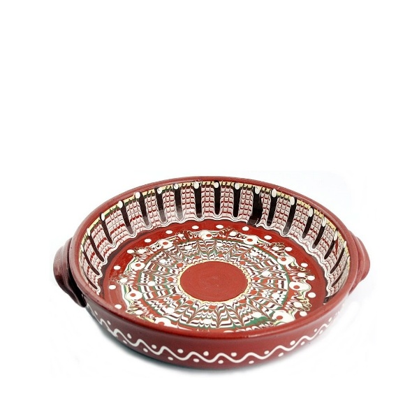 4-025 Тава за печене 19 см - Троянска шарка