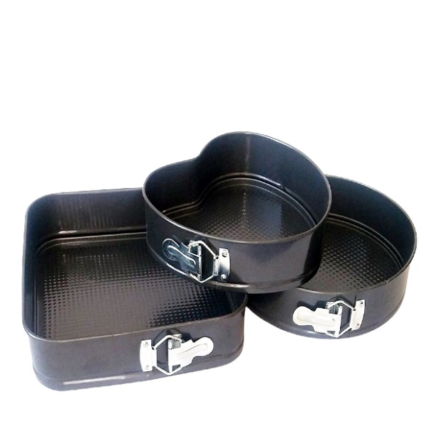 И02-6983 Три броя форми за изпичане на блат- кръг, сърце, квадрат