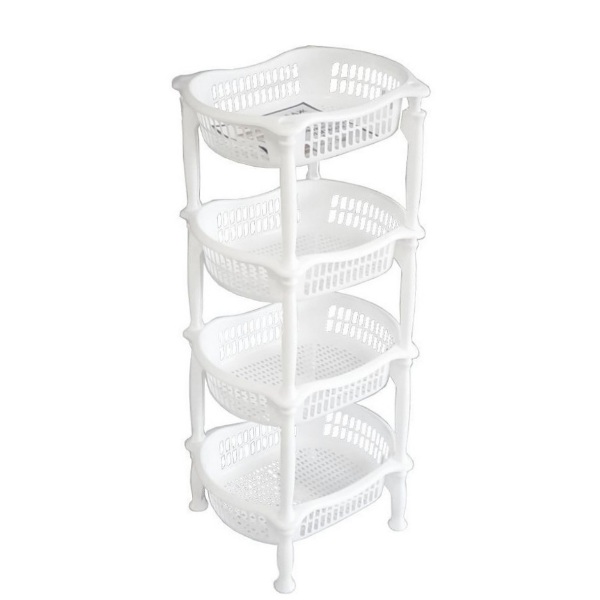 12-22 Стелаж за зеленчуци Овал Бял