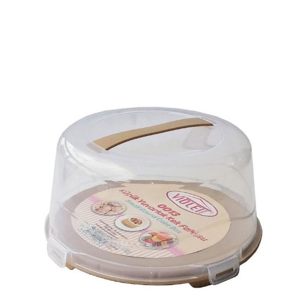 и102659 1 Кутия за сладкиши кръг - Капучино