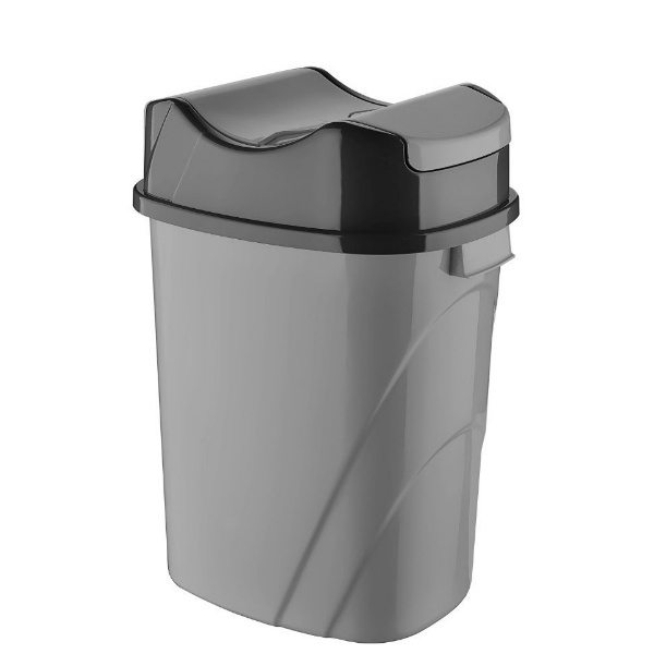 И101255 2 Кош с люлеещ капак №5 Пеперуда Сив