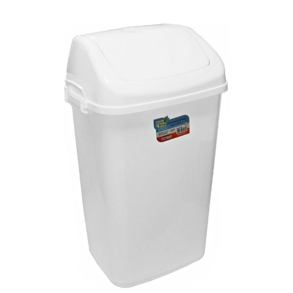 И101874 2 Кош с люлеещ капак 50 литра Бял