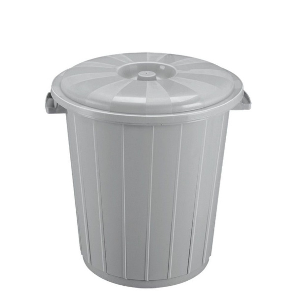 И1172 Кош с капак от вторична пластмаса 70 литра