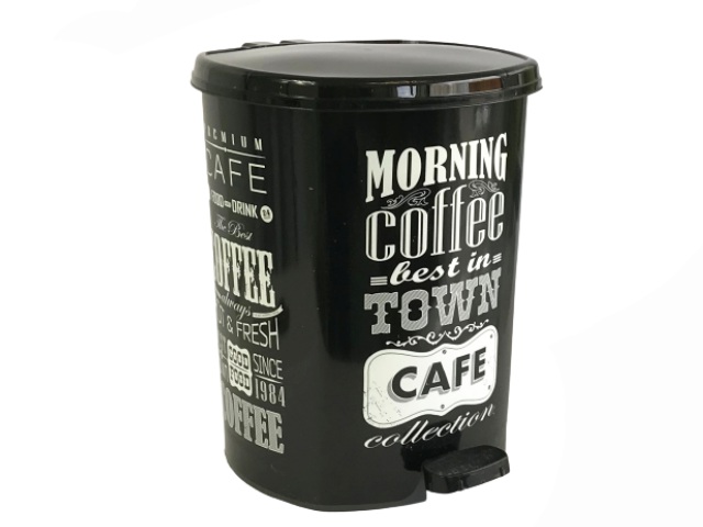 2 Кош с педал Черен