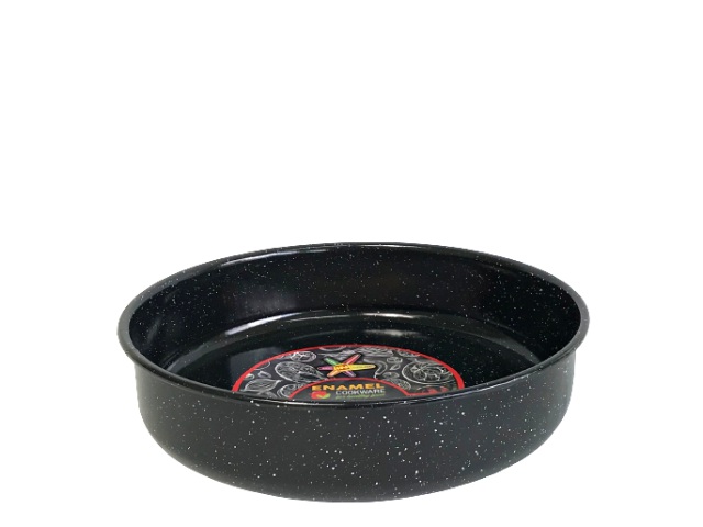 1 Тава емайл кръг Ф30 черна