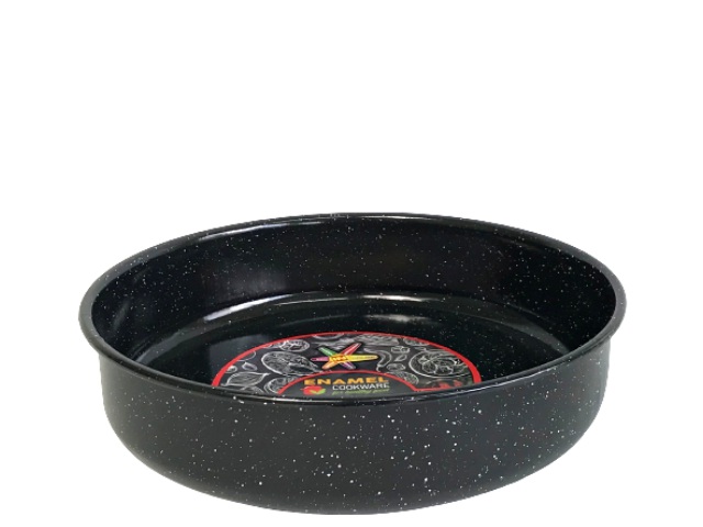 4 Тава емайл кръг Ф36 черна