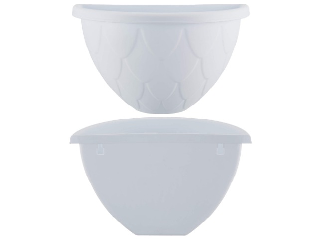 24 Саксия стенна 1,4 литра Бяло