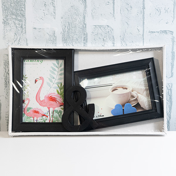 _NKN3844 Рамка за снимка 2 броя Черно