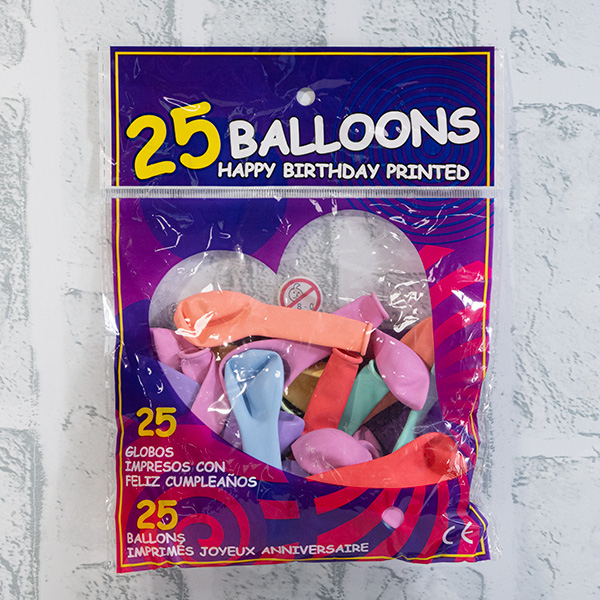 _NKN4468 Балони 25 броя Пастелни цветове