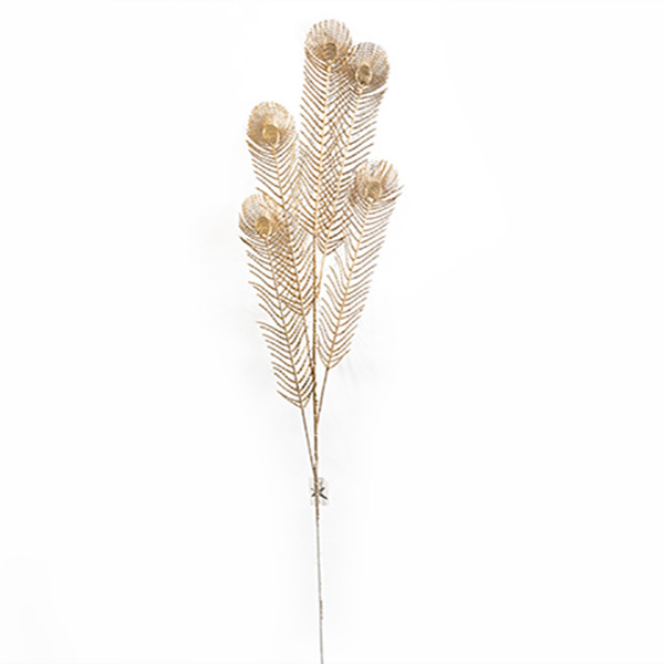 и02-13576 w Изкуствено цвете Палма златно 99 см 5 стръка