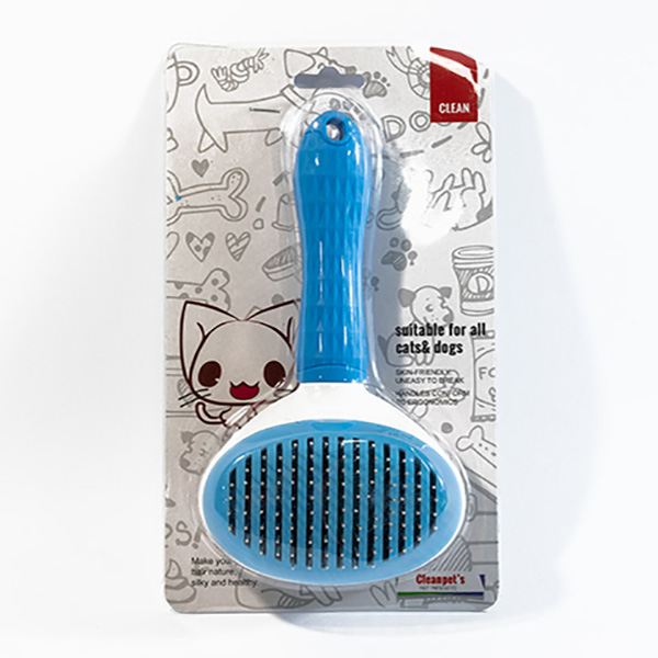 и02-18237 Четка за домашен любимец с механизъм метална