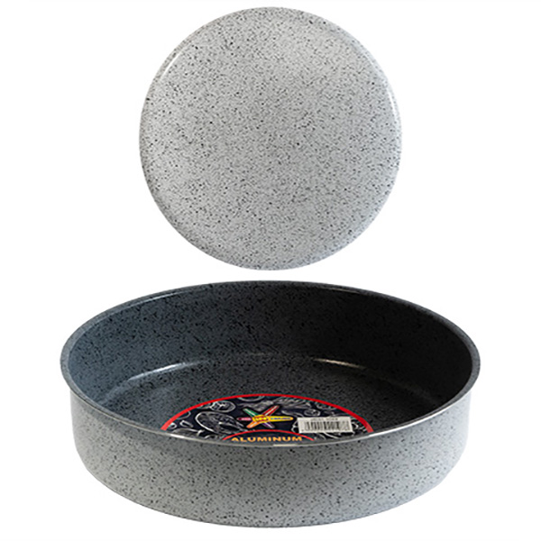 И031-1043 Тава незалепващо покритие мрамор Ф34