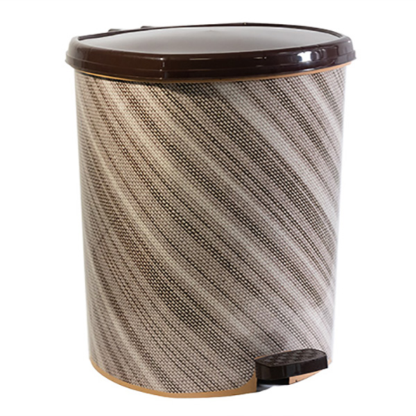 И102801-12 w Кош с педал 20 литра Кафяво