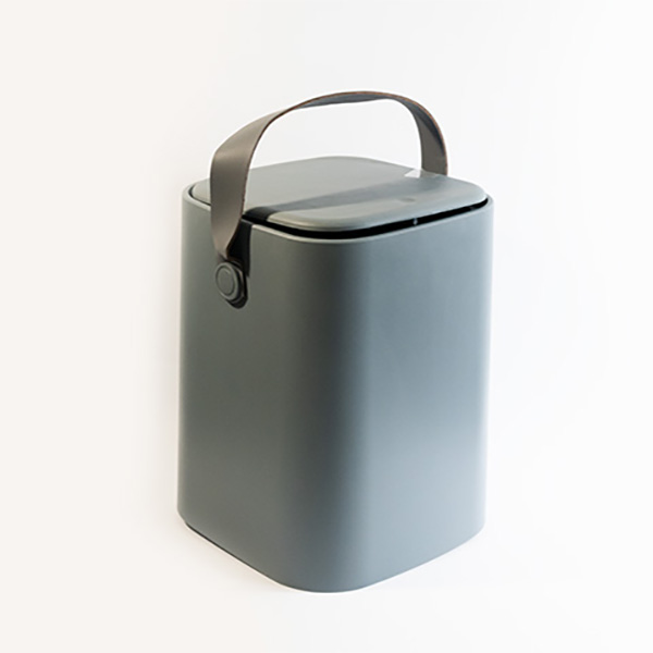 И107525-2 w Кош с дръжка 8 литра Сиво