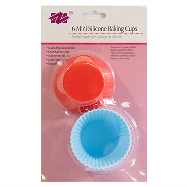 и02-18537 Форми за мъфини силикон 6бр. кръг