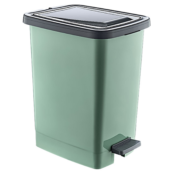 И107711-2 Кош с педал слим зелено 25 литра