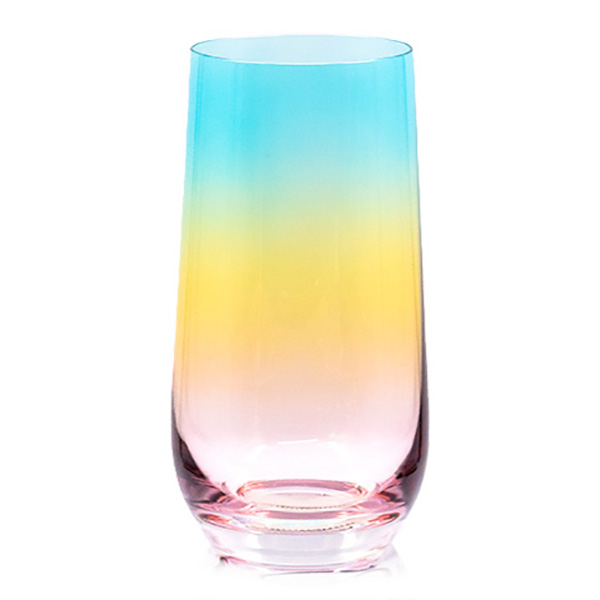 И02-20926 Чаша висока 0,478 литра 6 броя Розово-жълто