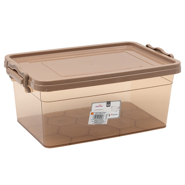 И106510-2 Контейнер кафяво прозрачен правоъгълен 5л