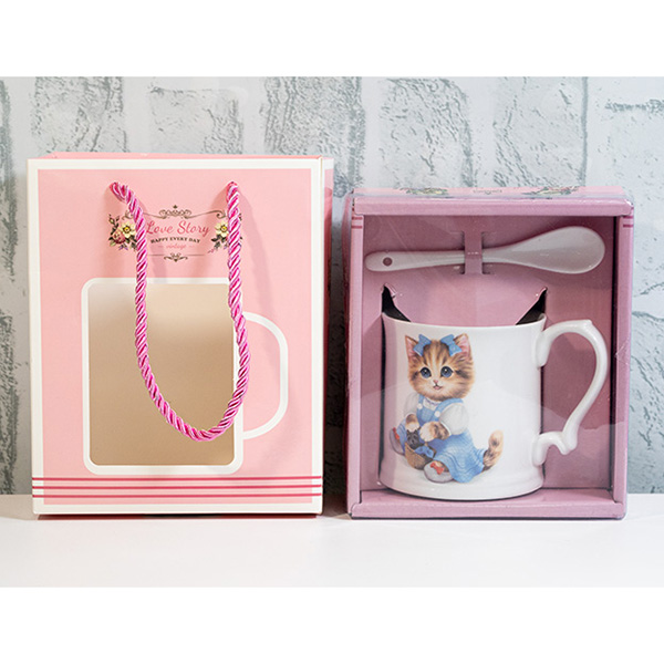 И02-14303 Комплект чаша с дръжка с лъжица