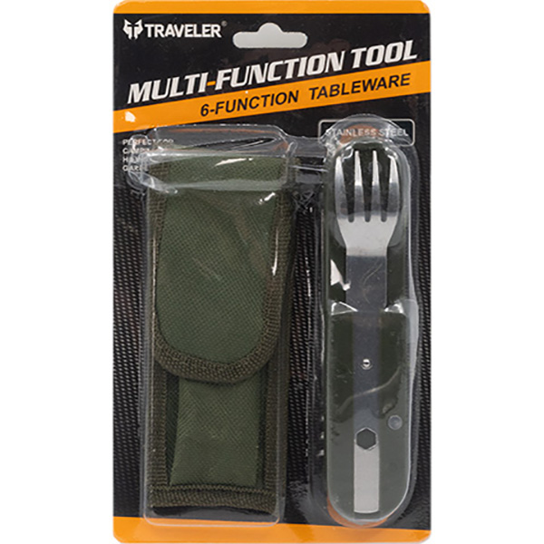 И02-19252 Джобно ножче с вилица, лъжица и калъф