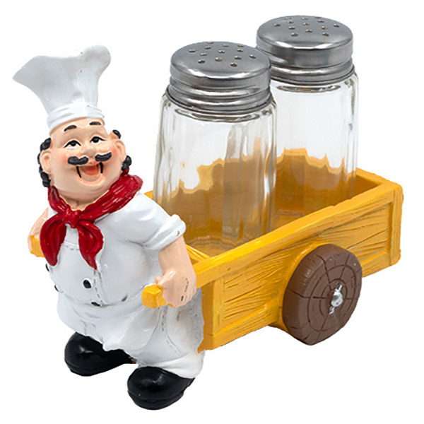 И02-21444-1 (2) Декорация готвач 2 солници в количка