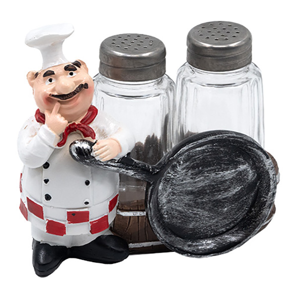 И02-21444-2 (2) Декорация готвач 2 солници в поставка с тиган