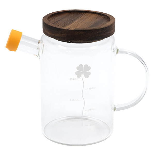 и02-21360 Съд за олио бамбуков капак 0,500 литра