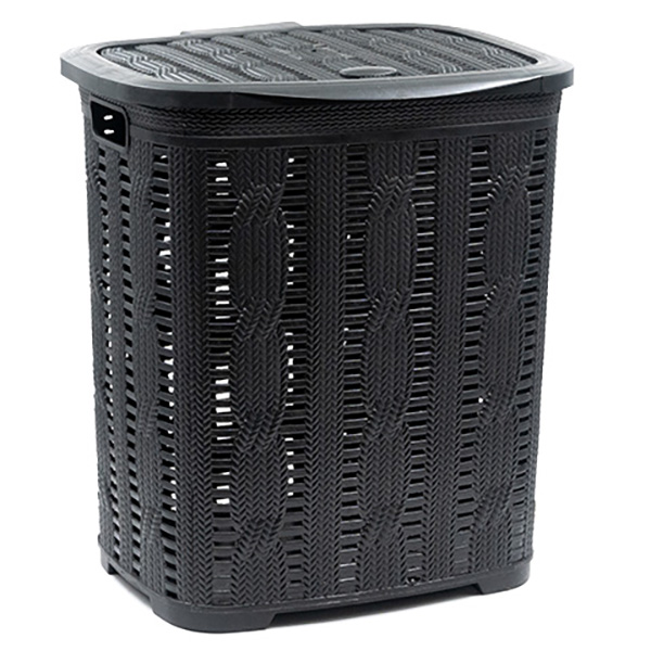 и108305-1 Кош за бельо 42л черно